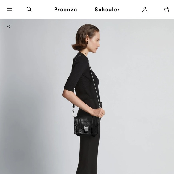Proenza Schouler PS1 Mini Crossbody Bag - Black - Picture 9 of 9